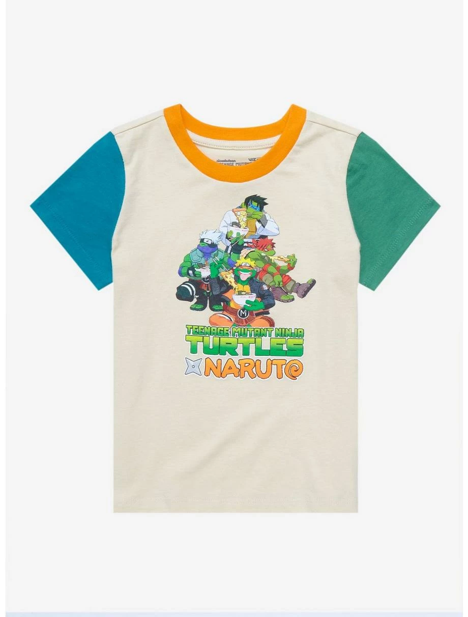 Television Teenage Mutant Ninja Turtles X Naruto Color Block Toddler T-Shirt - BoxLunch Exclusive