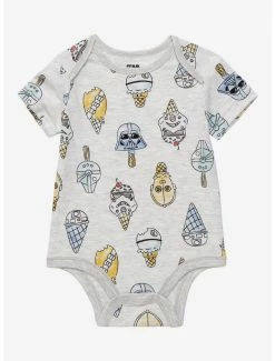 Television Star Wars Characters Ice Cream Allover Print Infant One-Piece - BoxLunch Exclusive