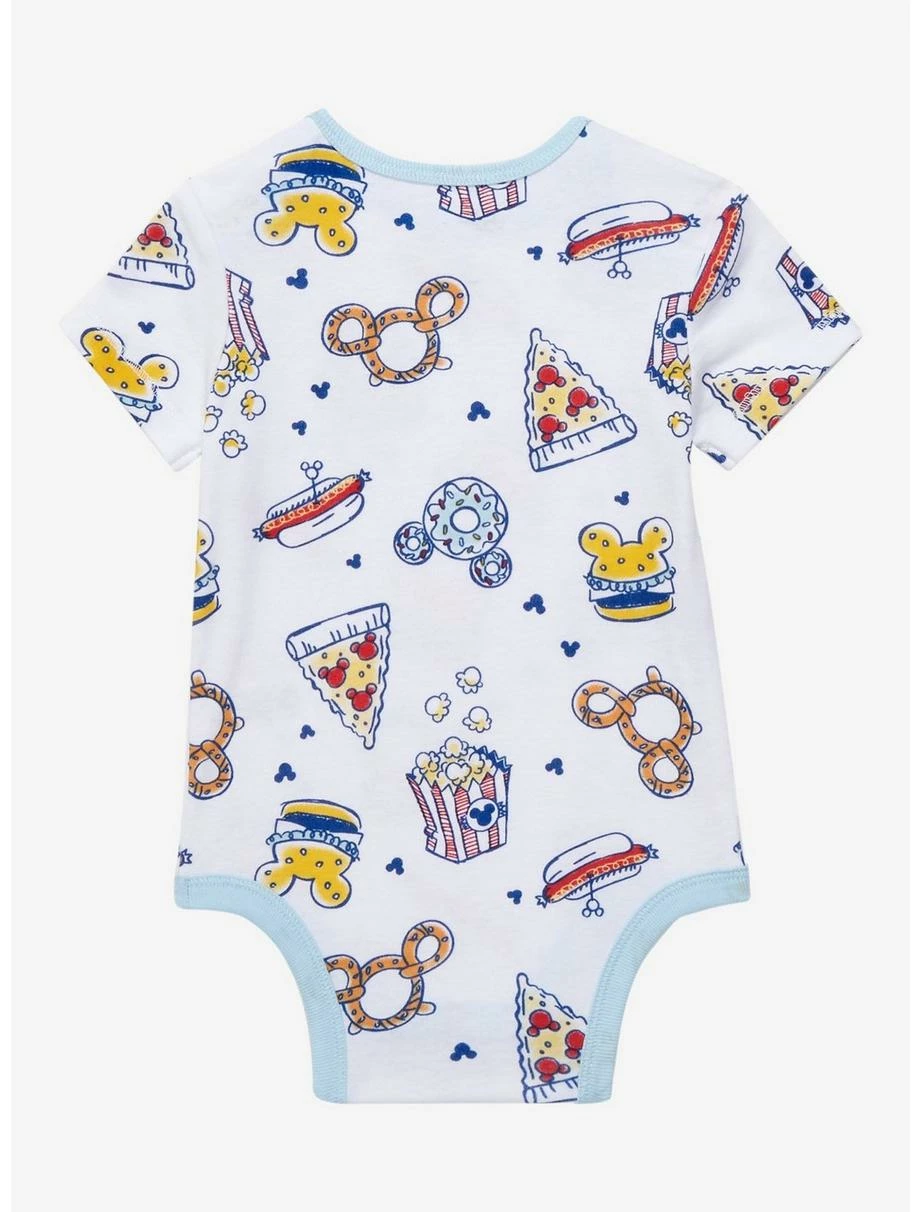 Television Disney Mickey Mouse Food Allover Print Infant One-Piece - BoxLunch Exclusive - Image 2