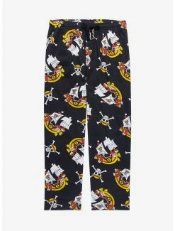 Television One Piece Thousand Sunny Allover Print Sleep Pants - BoxLunch Exclusive