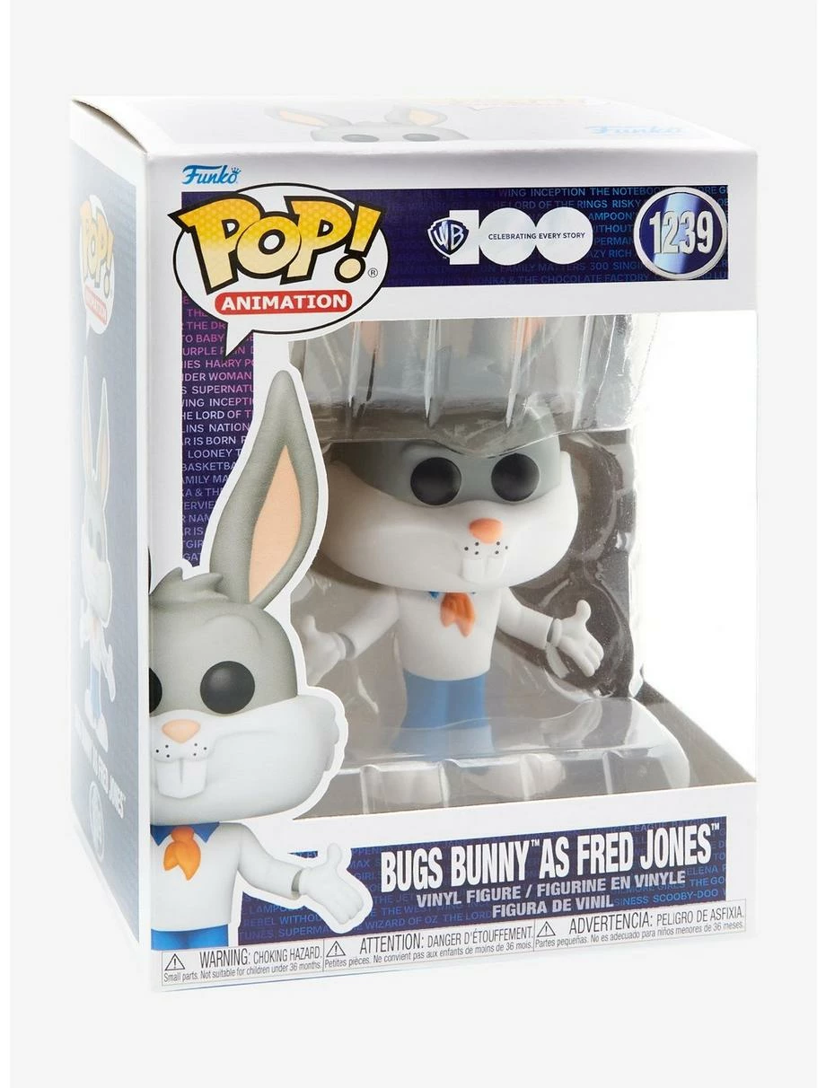 Television Funko Pop! Animation Warner Bros. 100 Bugs Bunny As Fred Jones Vinyl Figure - Image 4