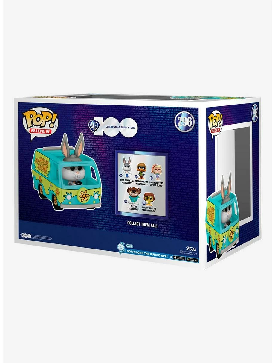 Television Funko Pop! Rides Warner Bros. 100 Mystery Machine With Bugs Bunny Vinyl Figure - Image 3