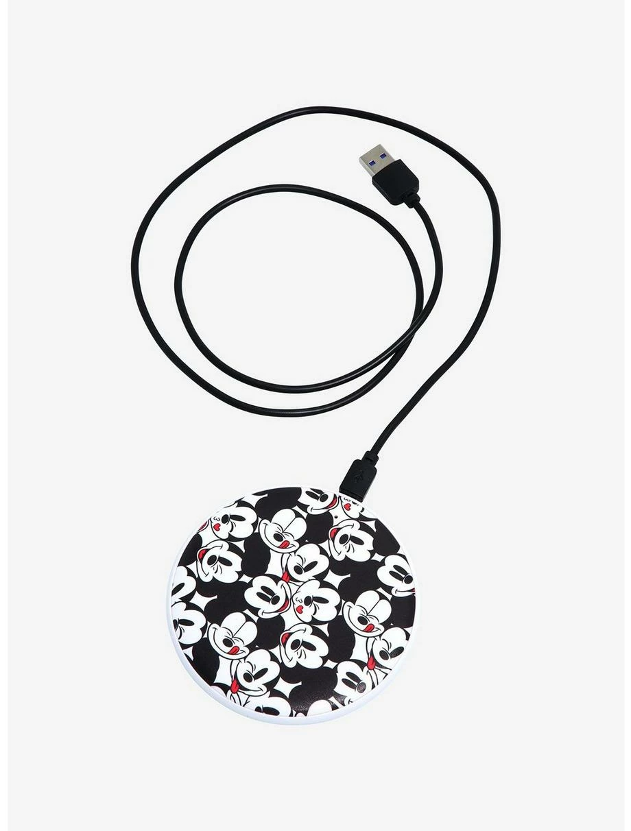 Television Disney Mickey Mouse Expressions Allover Print Wireless Mobile Phone Charger - BoxLunch Exclusive - Image 2