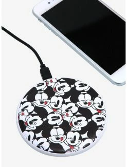 Television Disney Mickey Mouse Expressions Allover Print Wireless Mobile Phone Charger - BoxLunch Exclusive